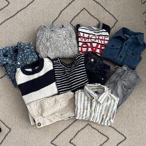 Lot of 10 Baby Gap Toddler Boys Tops and Pants Size 3T